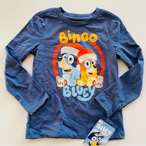 Bluey | Christmas Hot Coco Bingo Bluey Lonf Sleeve T-shirt NWT 5T